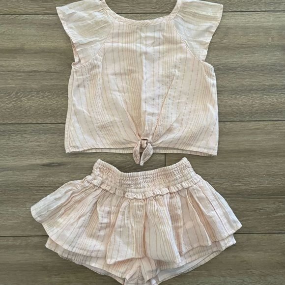 Art Class 2 pc Toddler Size 2T Outfit, Pink & Gold - Picture 2 of 11